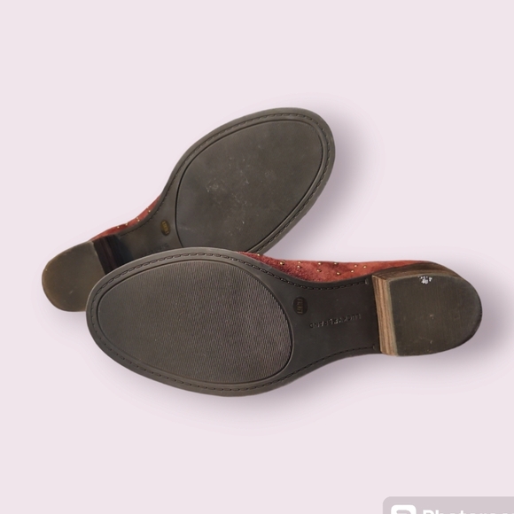 Lucky Brand Barlenna Studded Peep Toe Booties Size 8.5 - Picture 6 of 7